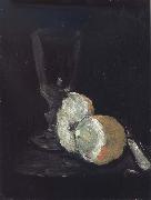 George Leslie Hunter A Peeled Lemon oil painting